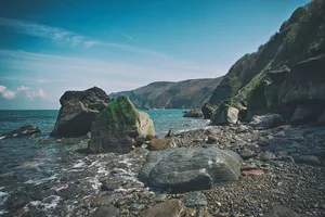 英格兰德文郡林茅斯海滩
