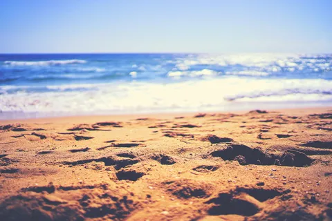 沙、海滩、海、海洋、蓝色、水、波浪、天空 沙、海滩、海、海洋、蓝色、水、波浪、天空