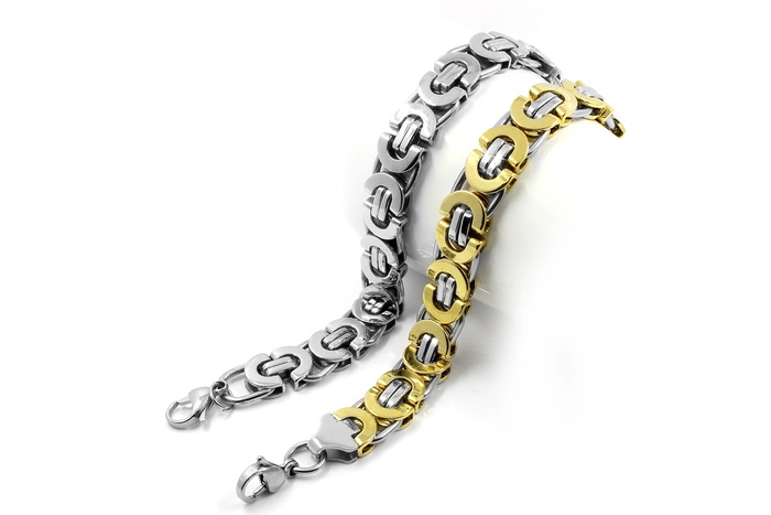 不锈钢，背景，白色，手镯，钢，金，珠宝，金属