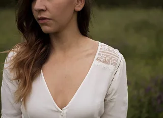 树，锁骨，自然，自然，服饰，婚礼，婚纱，草