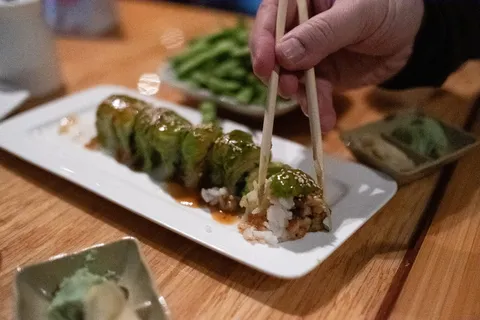 美国旧金山，ebisu寿司，寿司，食品，人手，食品和饮料，手