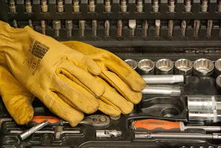 手套，套筒，扳手，工具，防护，diy，手提箱，室内