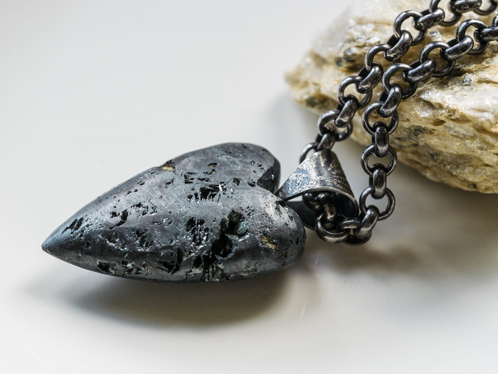 珠宝，心形，项链，闪光，项链，金属，珠宝，特写