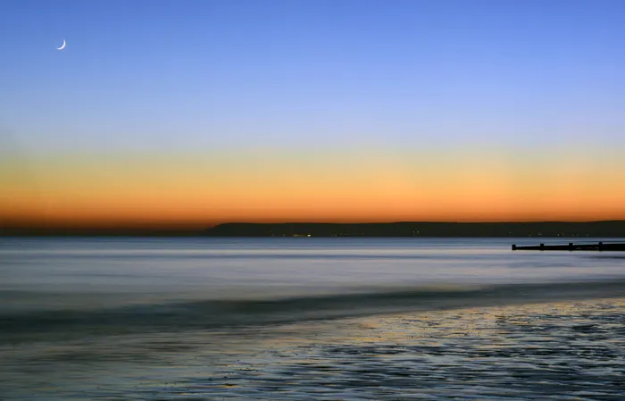 摄影、海洋、黄金、小时、放松、平静、冥想、休息