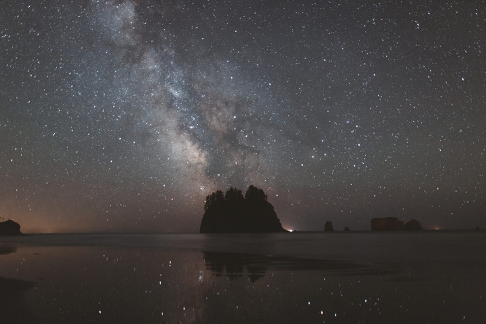 海滩，黑色，灰色，夜晚，岩石，大海，海岸，天空