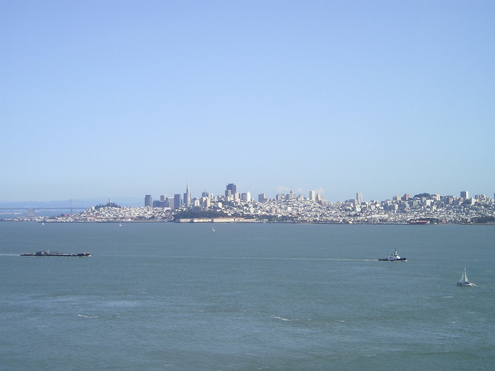 skyline、sea、旧金山、旧金山、加利福尼亚、美国、伊斯坦布尔、博斯普鲁斯海峡