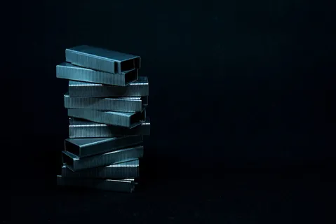 堆栈、黑色、crome、尖塔、图钉、工作室快照、黑色背景、室内