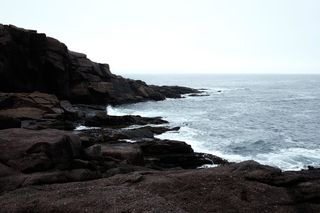 加拿大，长矛角，nf，海，水，岩石，天空，岩石-物体，固体