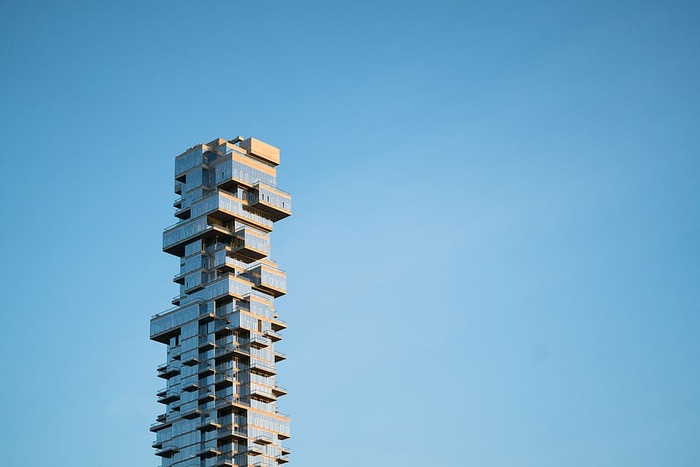建筑、蓝天、建筑、商业、城市、当代、日光、设计