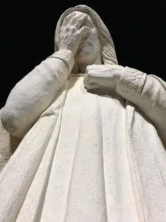 美国,俄克拉荷马城,俄克拉荷马城国家纪念馆和博物馆,石头,雕像,夜晚,岩石,耶稣 美国,俄克拉荷马城,俄克拉荷马城国家纪念馆和博物馆,石头,雕像,夜晚,岩石,耶稣