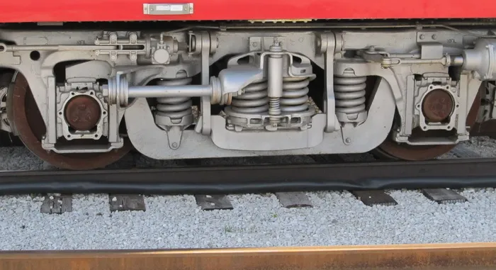 铁路货车，螺旋弹簧，车轮，部件，铁路，轨道，铁路，特写