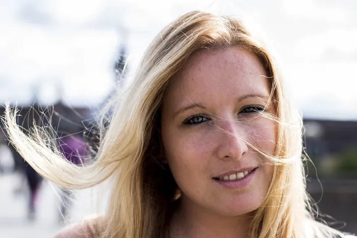 女孩，女人，年轻，金发，肖像，微笑，生活方式，人类