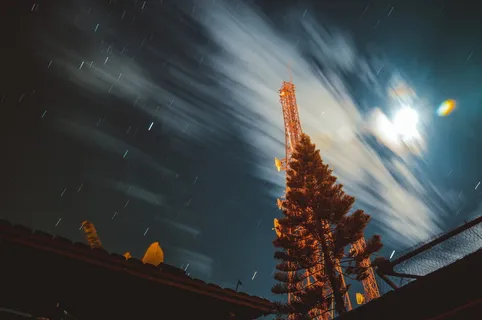 延时摄影,塔,树,时间,延时,摄影,星星,星系 延时摄影,塔,树,时间,延时,摄影,星星,星系