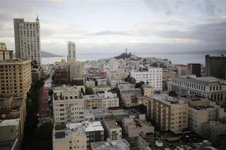 旧金山, 美国, 联合广场, SF, 日出, 市容, 魔术时刻, coit 塔