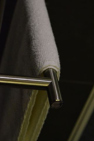 毛巾吧，浴室设备，毛巾，酒吧，浴室，设备，浴室配件，特写