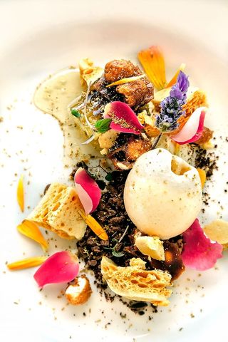 蜂蜜、玫瑰、薰衣草、冰淇淋、冰淇淋、巧克力、甜点、甜品