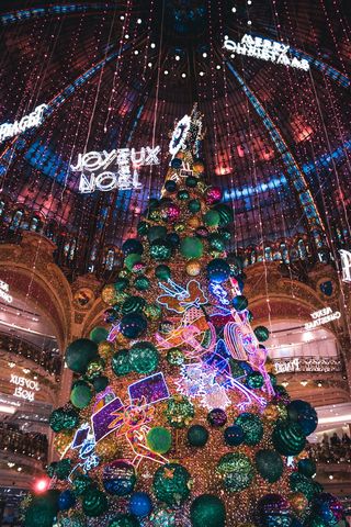 照明，装饰，圣诞节，假日，夜晚，多色，圣诞节装饰，没有人