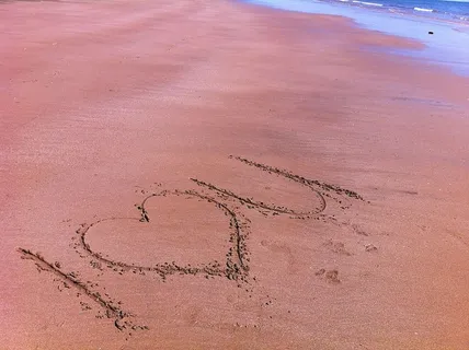 棕色,沙子,旁边,海洋,我爱你,沙子,信息,爱 棕色,沙子,旁边,海洋,我爱你,沙子,信息,爱