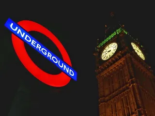 伦敦，大本钟，英国，标志性，时钟，时间，蓝色，红色