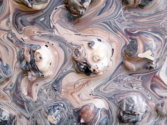 多色物质，厄瓜多尔，巧克力，混合物，巧克力棒，混合，背景，全框架