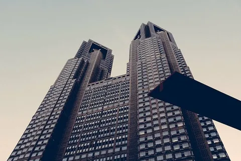 建筑，建筑，玻璃，高层，低角度拍摄，透视，窗户，建筑外部