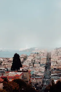 美国, 旧金山, 城市, 天际线, 夏天, 冬天, 有雾, 自然 美国, 旧金山, 城市, 天际线, 夏天, 冬天, 有雾, 自然