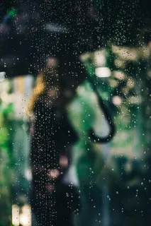 玻璃上的雨滴 玻璃上的雨滴