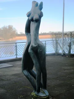 雕像,女人,人物,吞食,铸铁人物,团聚,在一起,为二 雕像,女人,人物,吞食,铸铁人物,团聚,在一起,为二