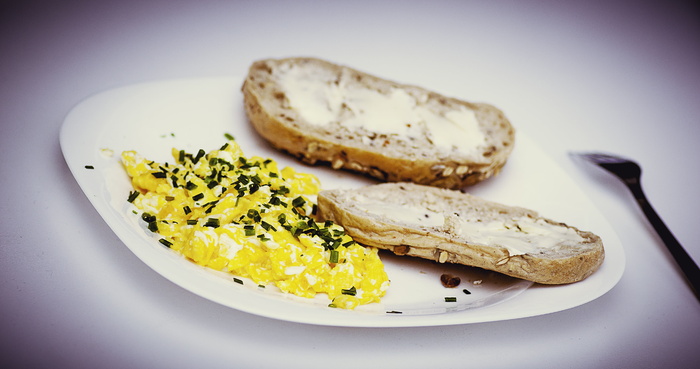 休息、滚动、炒菜、鸡蛋、食物、膳食、新鲜、早餐