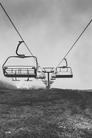 英国, 本尼维斯, 威廉堡, 苏格兰, 滑雪缆车, 山, 天空