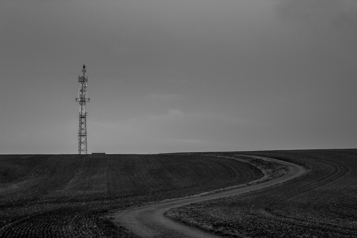 发射机、krnov、hill、path、twilight、tower、nature、sky