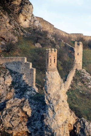 城堡，山脉，奥地利，景观，全景，建筑，中世纪，前