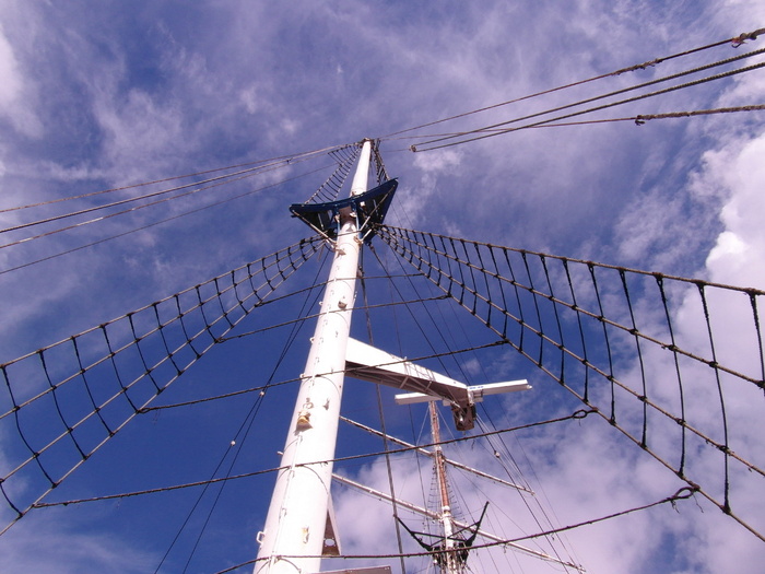 桅杆，帆船，Gorch Fock，stralsund，船，帆，桅杆，训练