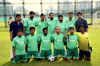 足球, 中东, 团队, 一起, 赛前, 一群人, 肖像, 男人