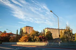 芬兰赫尔辛基，9月，秋季，街道，建筑，建筑，城市