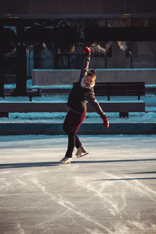 人，人，滑冰，运动，运动，滑冰，溜冰场，长椅