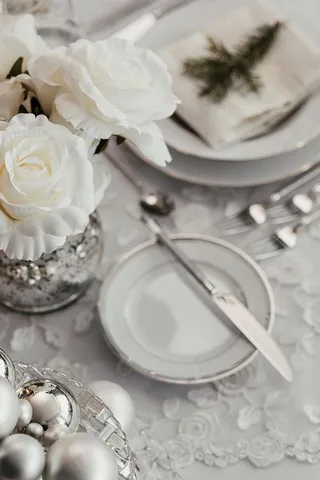 银色圣诞装饰品