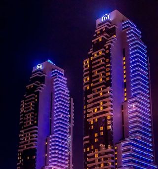 迪拜，建筑，摩天大楼，城市，塔，建筑，办公室，上层建筑