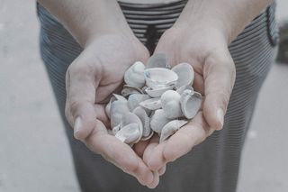 人, 人类, 手指, 自然, 手, 药物, 丸, 冰雹