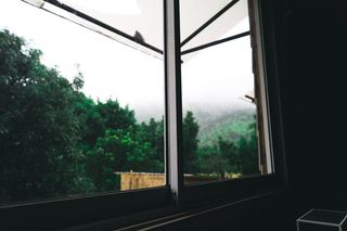 窗户，建筑，建筑，家居装饰，天窗，智利，摄影，雾