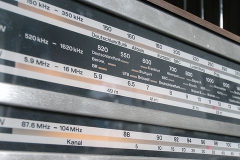 收音机，世界接收器，音阶，发射器，怀旧，调频，中波，短波