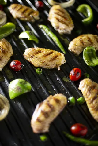 chiken，番茄，辣椒，食品和饮料，食品，新鲜度，蔬菜，即食