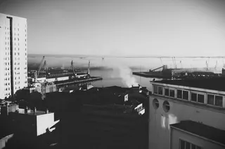 西班牙、科鲁尼亚、加利西亚、海洋、建筑、科鲁纳、雾、港口