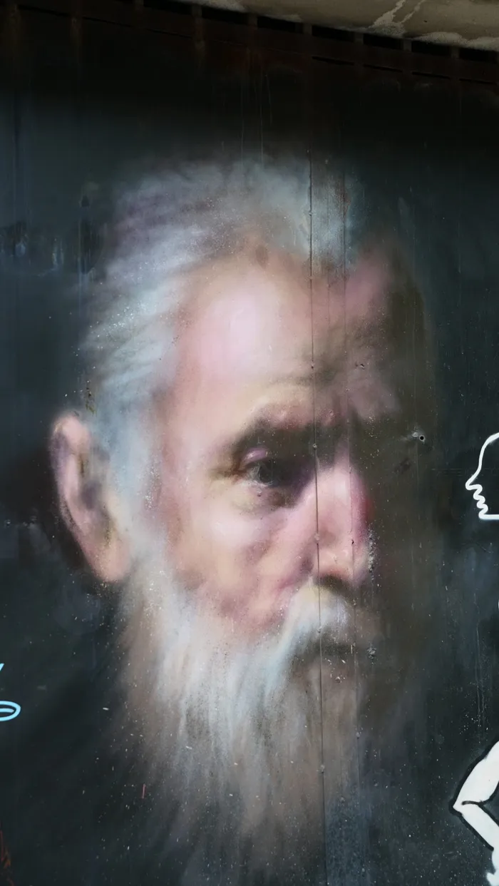 街道，艺术，涂鸦，老人，男人，艺术，创意，艺术品