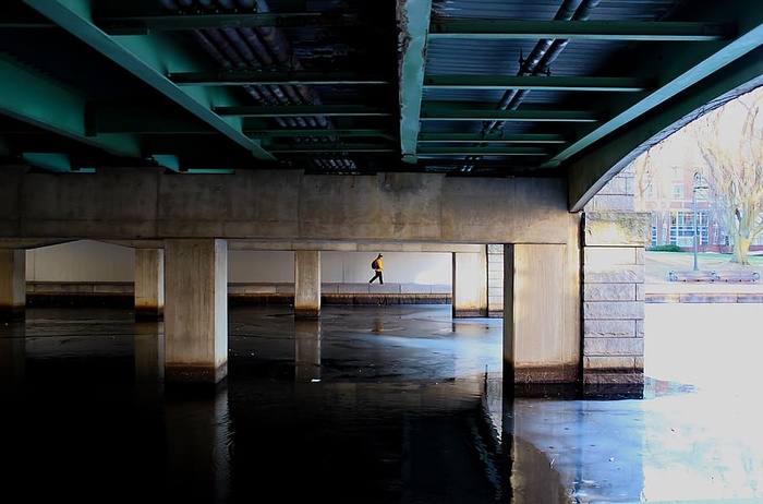 波士顿，美国，城市，城市景观，城市，冬季，林地，服装