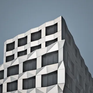 灰色高层建筑艺术品 灰色高层建筑艺术品