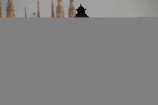 旧，米兰大教堂，复制空间，无人，建筑，建筑结构，轮廓，建筑外观