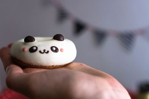 甜甜圈，熊猫，可爱的食物，食物，招待，甜点，美味，派对