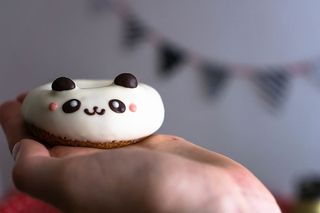 甜甜圈，熊猫，可爱的食物，食物，招待，甜点，美味，派对