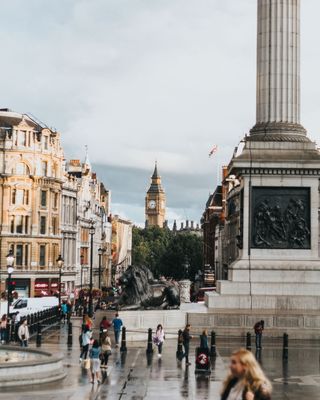 伦敦, 英国, 大本钟, 特拉法加广场, 英格兰, 建筑, 建筑外观